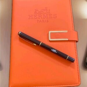 Hermes VIP Orange Notebook with Pen GWP